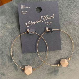 Universal Thread hoop nickel free earrings